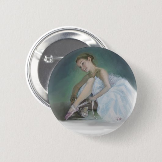 Prima Ballerina Round Button (Voorkant /achterkant)
