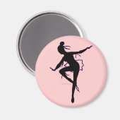 Prima Ballerina Silhouette Magnet (Voorkant / Achterkant)