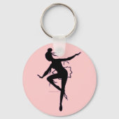 Prima Ballerina Silhouette Sleutelhanger (Voorkant)