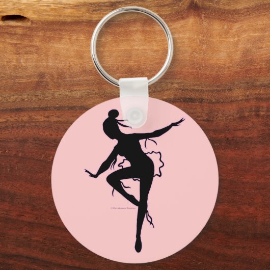 Prima Ballerina Silhouette Sleutelhanger (Voorkant)