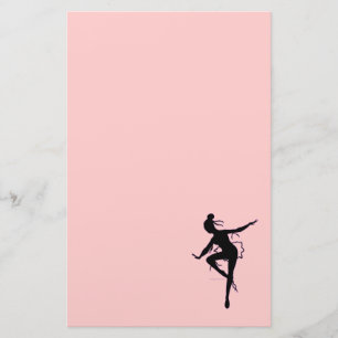 Prima Ballerina Silhouette Stationery Briefpapier