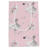 Prima Ballerina Swan en Rozen Medium Cadeauzakje (Voorkant)