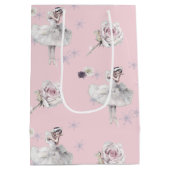 Prima Ballerina Swan en Rozen Medium Cadeauzakje (Achterkant)