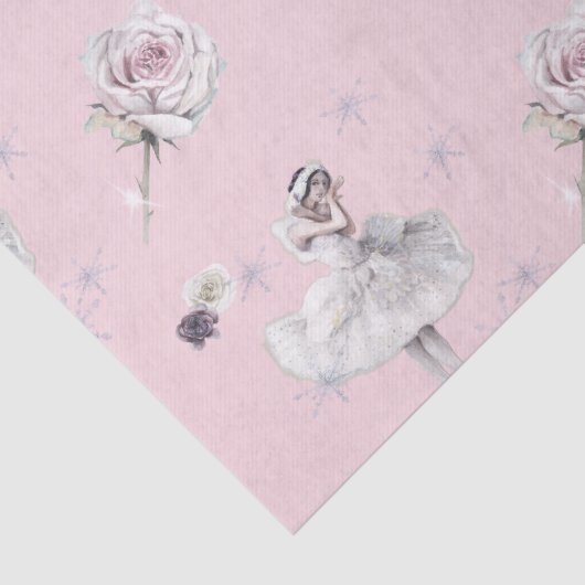 Prima Ballerina Swan en Rozen Tissuepapier (Detail)