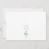 Prima Ballerina Uitnodiging (Achterkant)