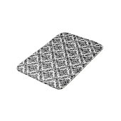 Prima Damask Pattern Black op White Badmat (Gekanteld)