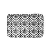 Prima Damask Pattern Black op White Badmat (Voorkant)