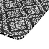 Prima Damask Pattern Wit op Zwart Snijplank (Hoek)