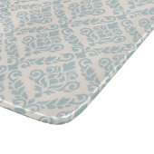 Prima Damast Patroon Blauw op Cream Snijplank (Hoek)