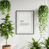 Prima Definition Poster | Funny Cousin Gift Print