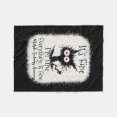 Prima, ik ben prima multiple sclerose bewustzijn fleece deken (Voorkant (Horizontaal))