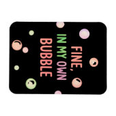 Prima, In Mijn Eigen Bubbel - Pastel Bubbel Magneet (Horizontaal)