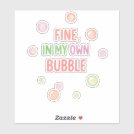 Prima, In Mijn Eigen Bubbel - Pastel Bubbel Sticker