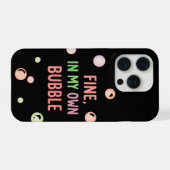 Prima, In Mijn Eigen Bubbel - Pastelbubbel iPhone Hoesje (Achterkant horizontaal)