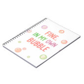 Prima, In Mijn Eigen Bubbel - Pastelbubbel Notitieboek (Linkerzijde)