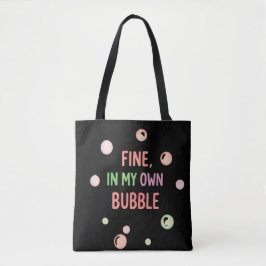 Prima, In Mijn Eigen Bubbel - Pastelbubbel Tote Bag