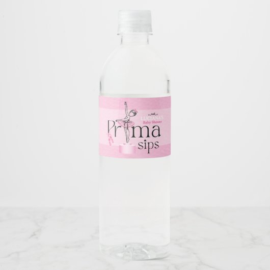 Prima Sips Water Bottle Label Waterfles Etiket (Voorkant)
