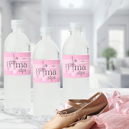 Prima Sips Water Bottle Label Waterfles Etiket