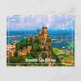 Prima Torre Guaita. Republiek San Marino. Briefkaa Briefkaart