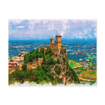 Prima Torre Guaita. Republiek San Marino.