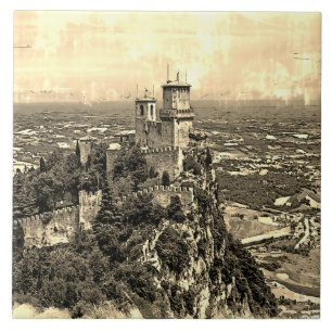 Prima Torre Guaita. Republiek San Marino. Tegeltje