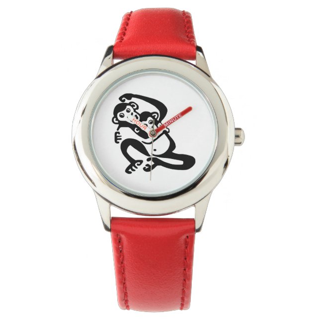 Primaat - BONOBO - Chimpansee - Afrika - Natuur - Horloge (Voorkant)