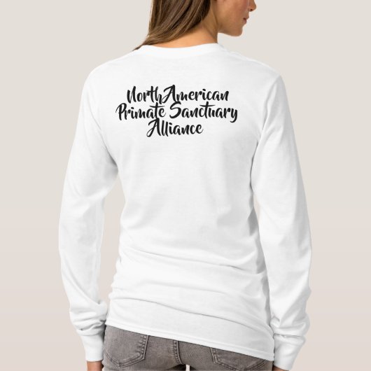 Primaat Protector cursive long-sleeved T-shirt (Achterkant)