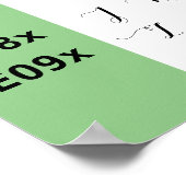 Primadona Script Font Ligatures Chart Poster (Hoek)