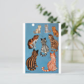 Primadonna van The Night, Louis Wain Briefkaart (Staand voorkant)