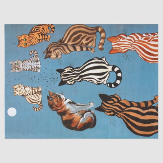 Primadonna van The Night, Louis Wain Tissuepapier (Voorkant)