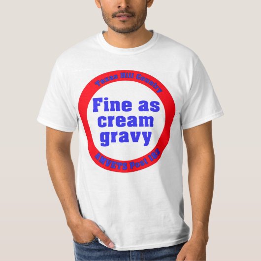 Primair als roomjus t-shirt (Voorkant)