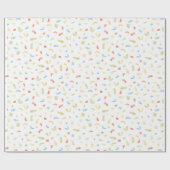 Primair Confetti-zeemannen Cadeaupapier (Vlak)