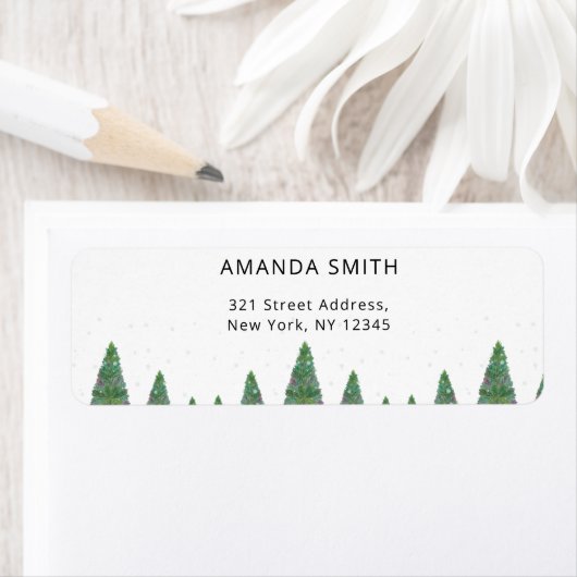 Primair etiket met terugzendadres winter (Insitu)