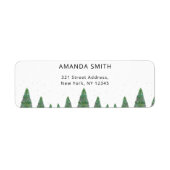 Primair etiket met terugzendadres winter (Voorkant)