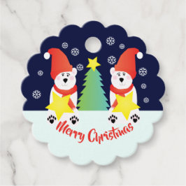 Primair gekleurd Whimsy Polar Beer Bedankjes Labels