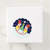 Primair gekleurd Whimsy Polar Beer Bedankjes Labels (In situ)