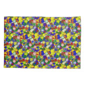 PRIMAIR-Happy-Allover-kralen, geelpoot-HOESJES Kussensloop (Achterkant-Links)