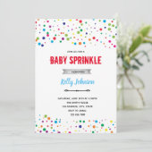 Primair kleurenconfetti-thema kaart (Staand voorkant)