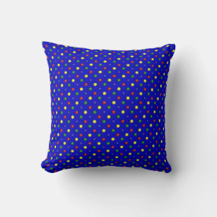 Primair Polka Dots Blue-Square Sierkussen