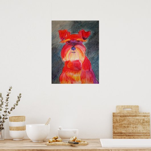 Primair rood poster (Keuken)