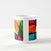 Primaire Abstracte Groovy Art Koffiemok (Center)
