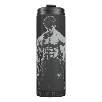 Primaire Beast Gym T-shirt Anime Lichaam Aesthetic Thermosbeker