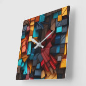 Primaire blokjes vierkante klok (Hoek)