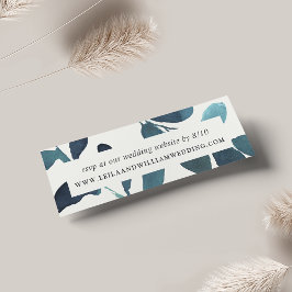 Primaire botanische bruiloft Website RSVP-kaarten Mini Visitekaartjes