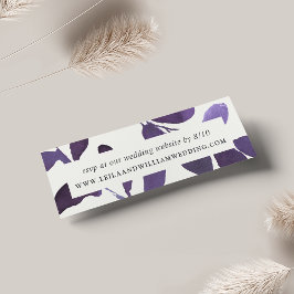 Primaire botanische bruiloft Website RSVP-kaarten Mini Visitekaartjes