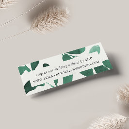 Primaire botanische bruiloft Website RSVP-kaarten Mini Visitekaartjes