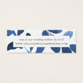 Primaire botanische bruiloft Website RSVP-kaarten Mini Visitekaartjes (Voorkant)