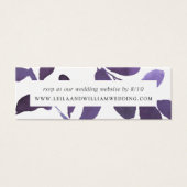 Primaire botanische bruiloft Website RSVP-kaarten Mini Visitekaartjes (Voorkant)