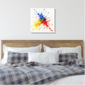 Primaire botsing canvas afdruk (Insitu (Slaapkamer))