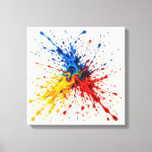 Primaire botsing canvas afdruk (Voorkant)